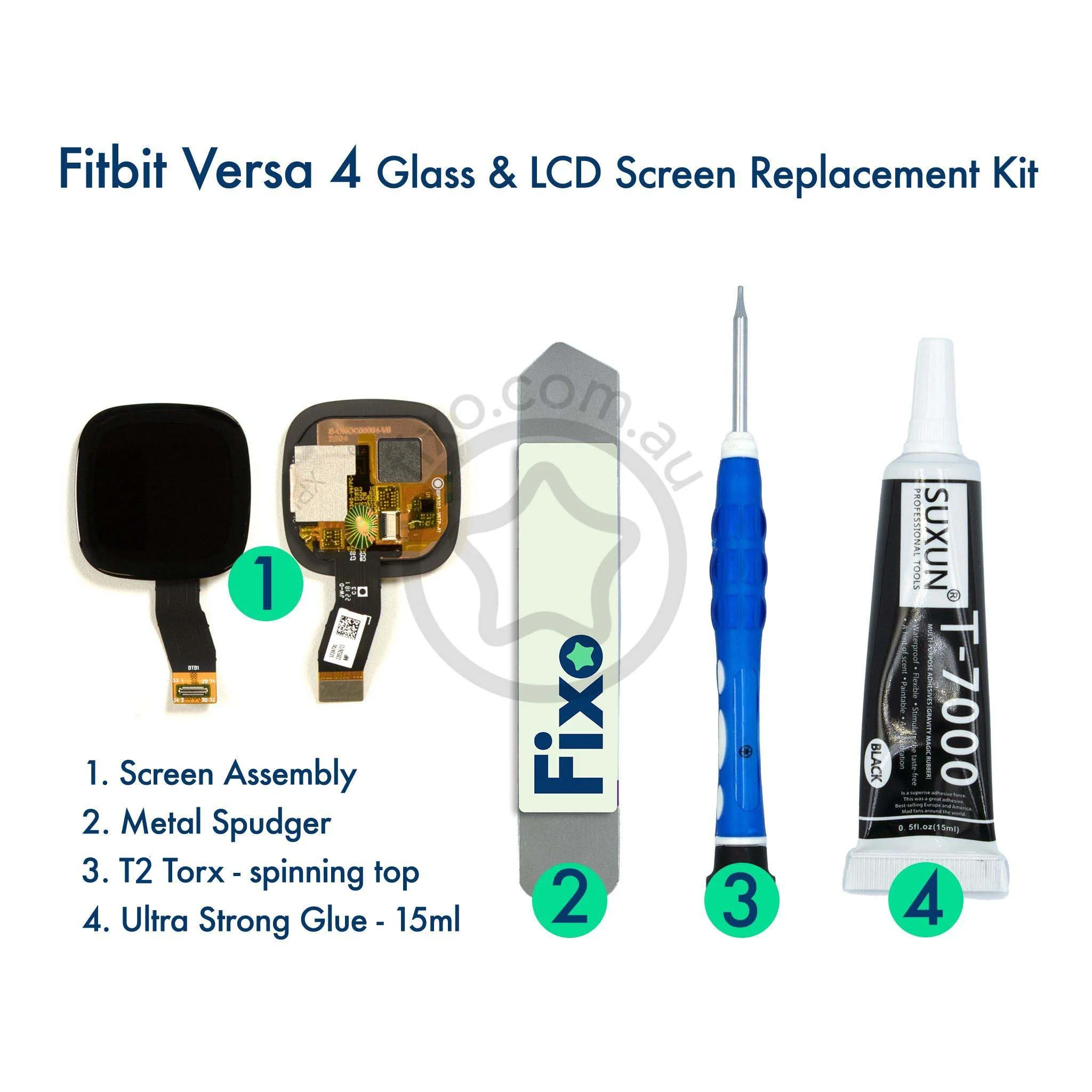 Fitbit Versa 4 Replacement Glass & Touch Screen Assembly - Image 2