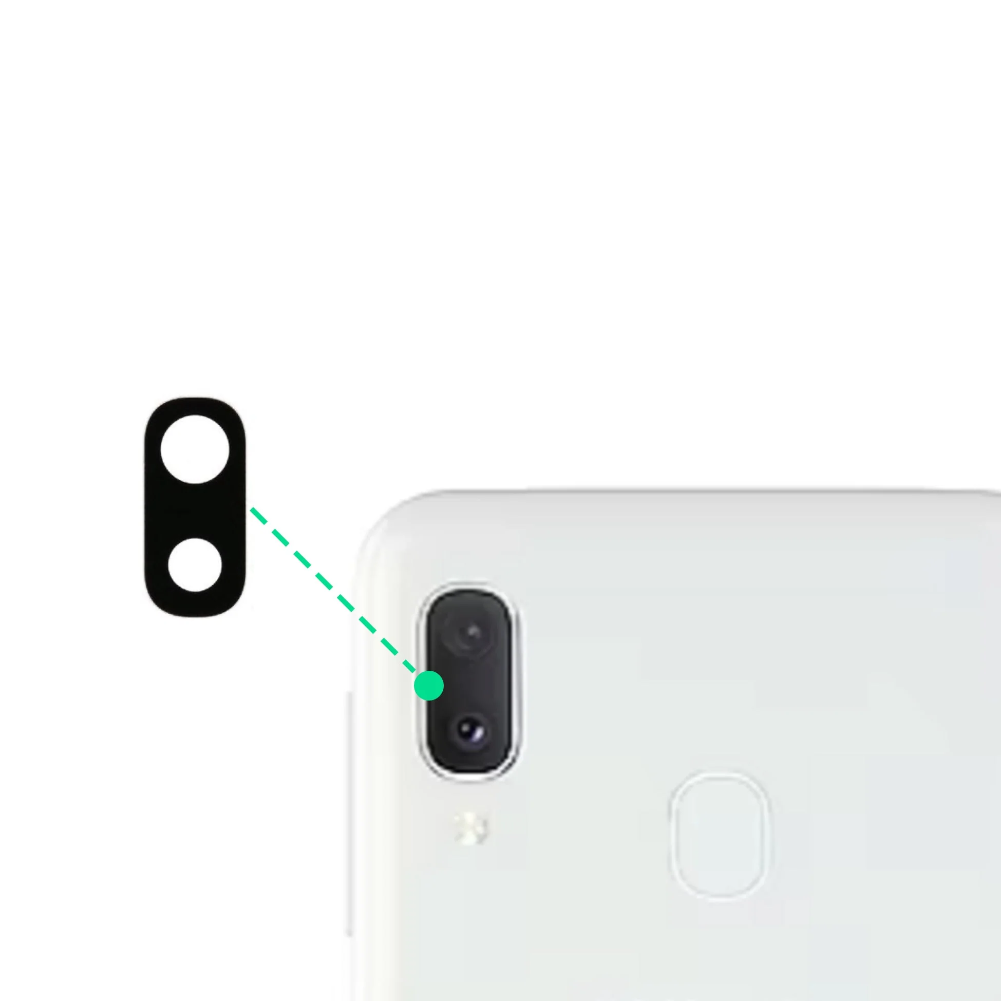 Samsung Galaxy A20e DIY Rear Camera Glass Repair Kit - Image 2