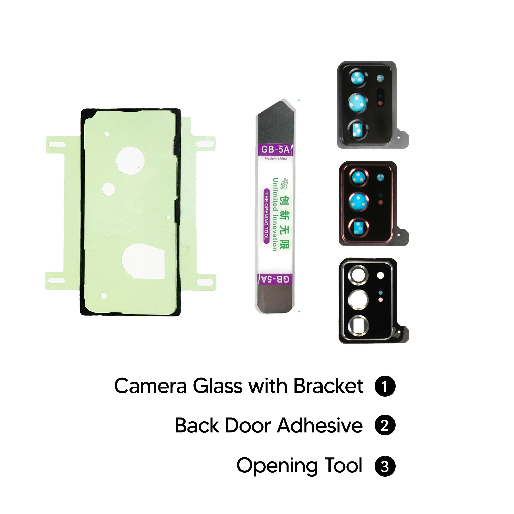 Samsung Galaxy Note 20 Ultra Replacement Camera Glass & Bracket - Image 4