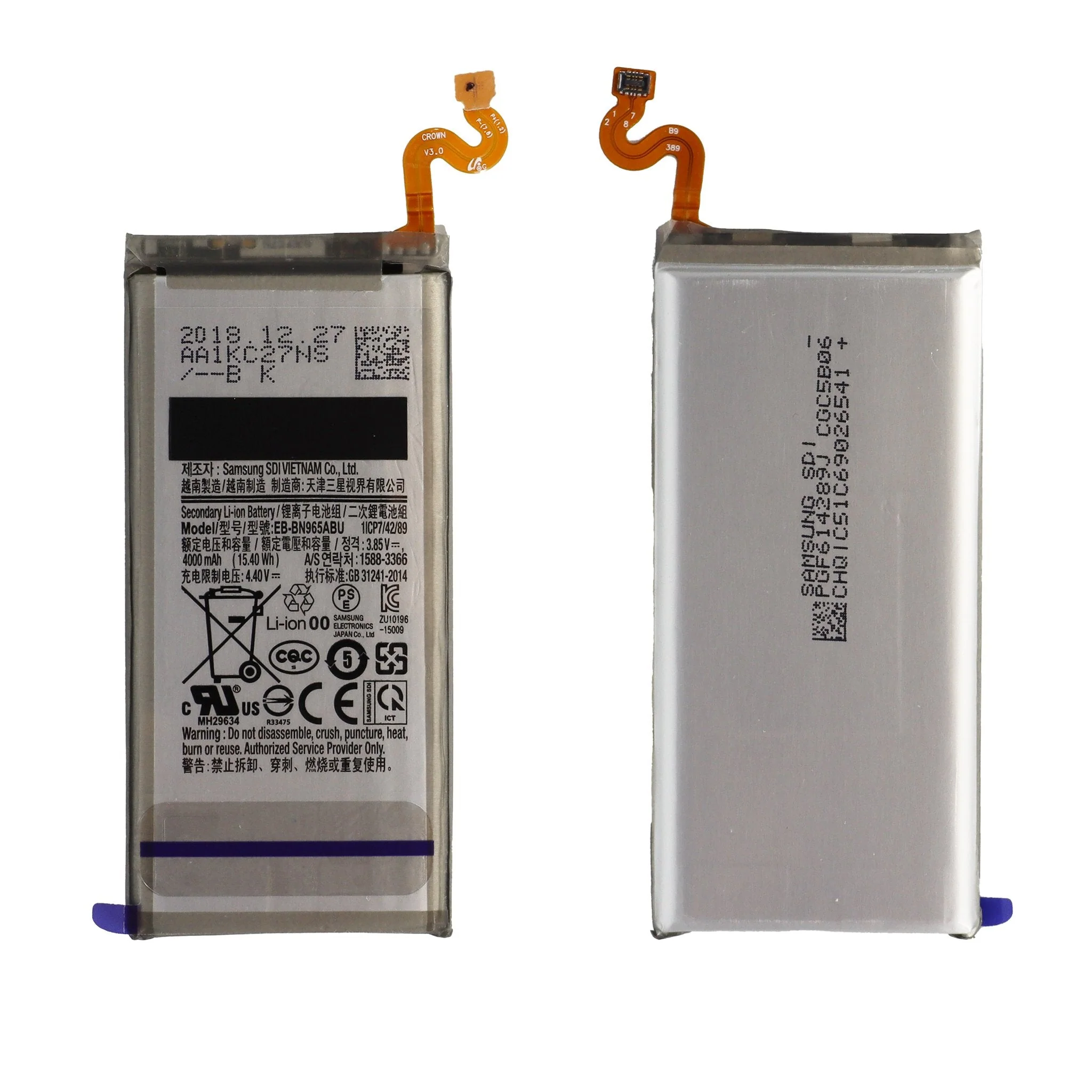 Samsung Galaxy Note 9 Replacement Battery - Image 3
