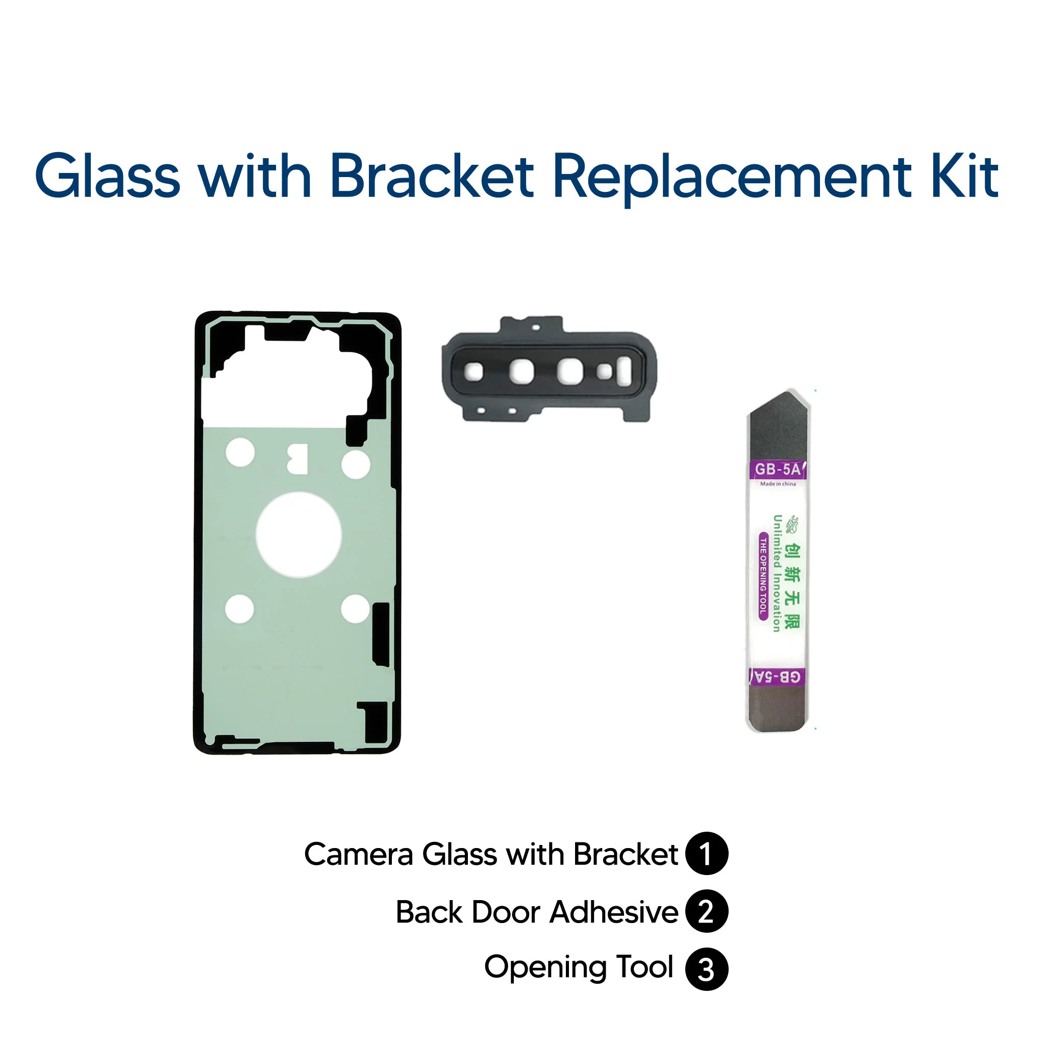 Samsung Galaxy S10 Plus DIY Rear Camera Glass & Cover Repair Kit - Image 2