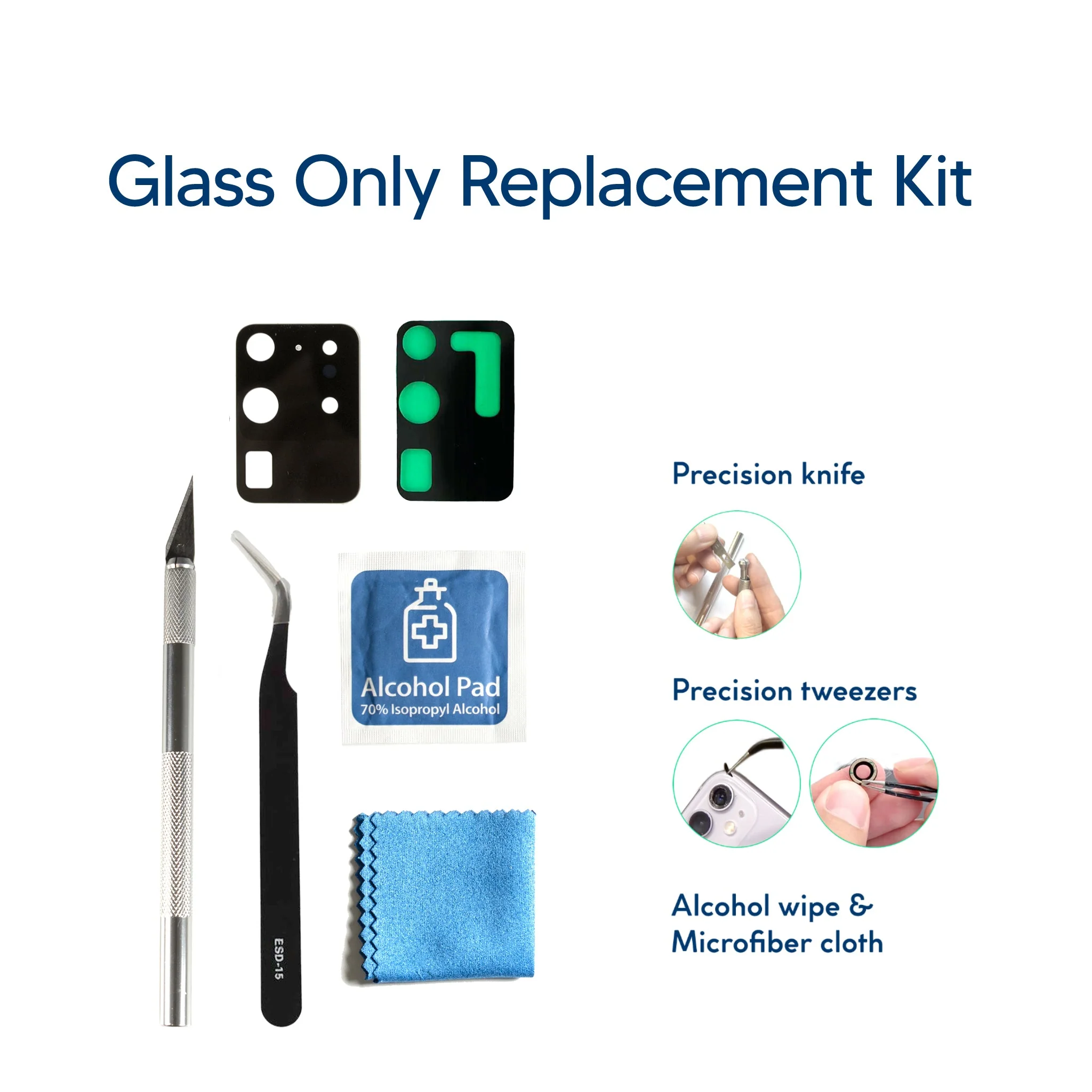 Samsung Galaxy S20 Ultra DIY Rear Camera Glass Repair Kit - Image 2