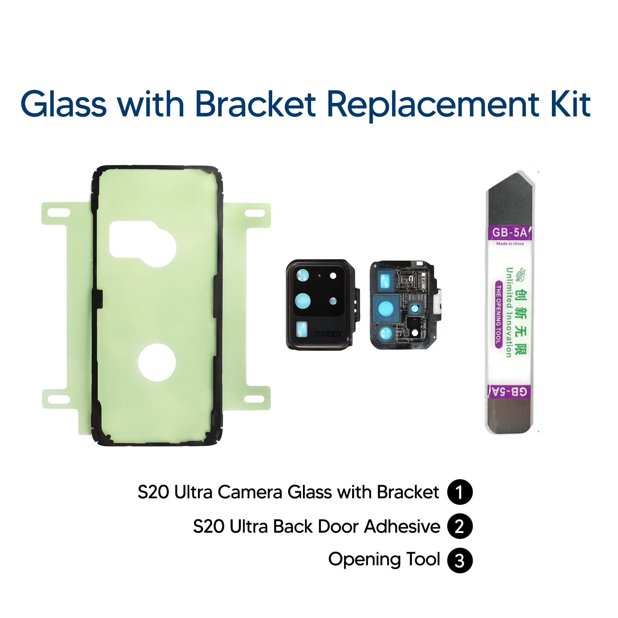 Samsung Galaxy S20 Ultra DIY Rear Camera Glass Repair Kit - Image 3
