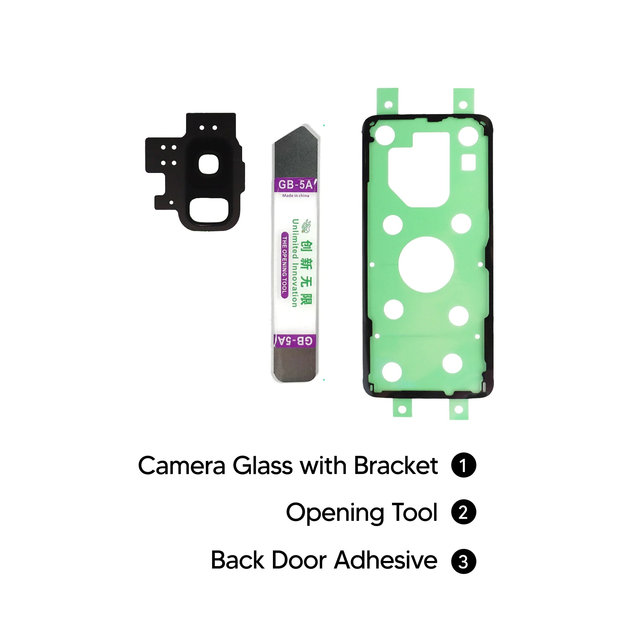 Samsung Galaxy S9 Replacement Rear Camera Glass & Cover - Image 2