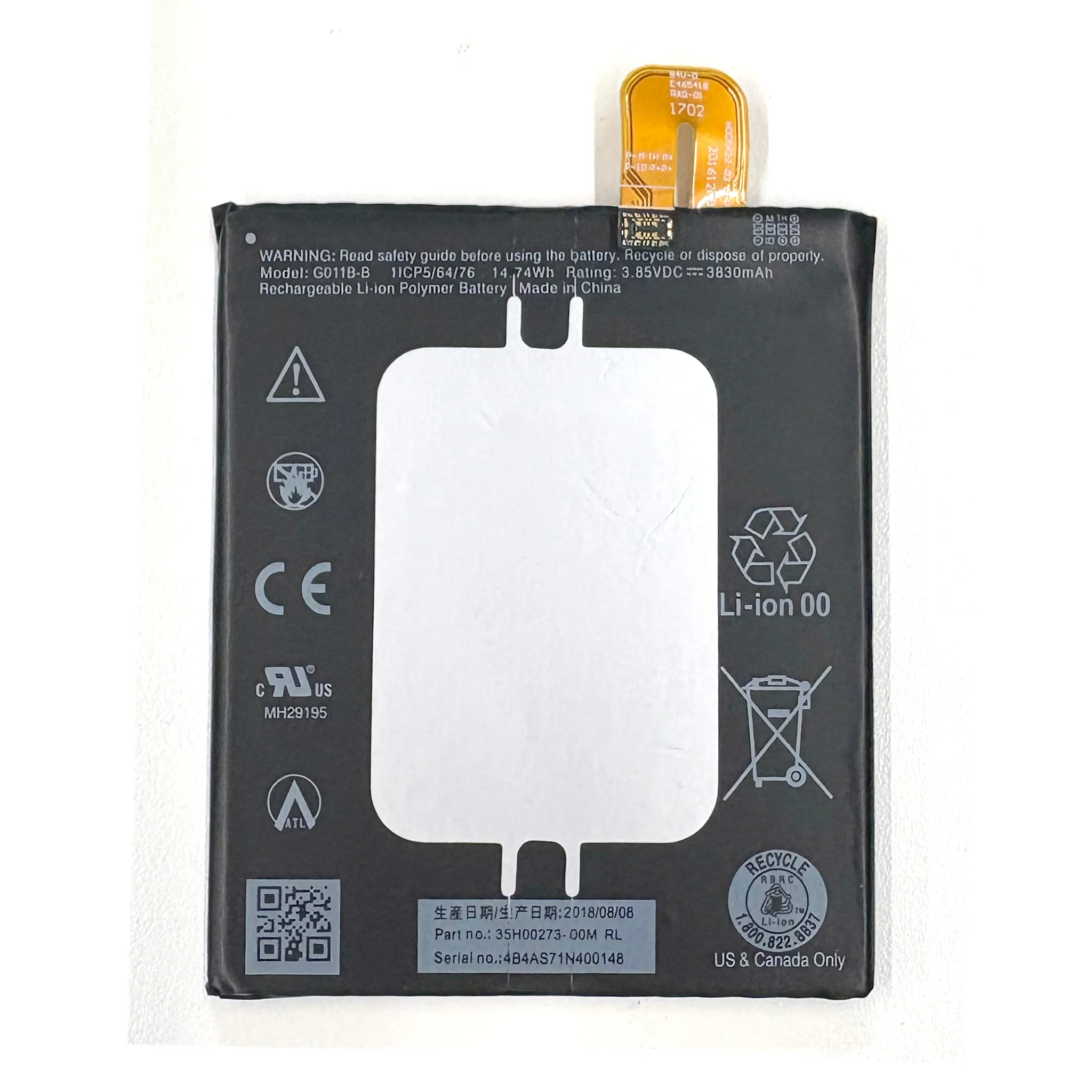 Google Pixel 2 XL Replacement Battery - Image 2
