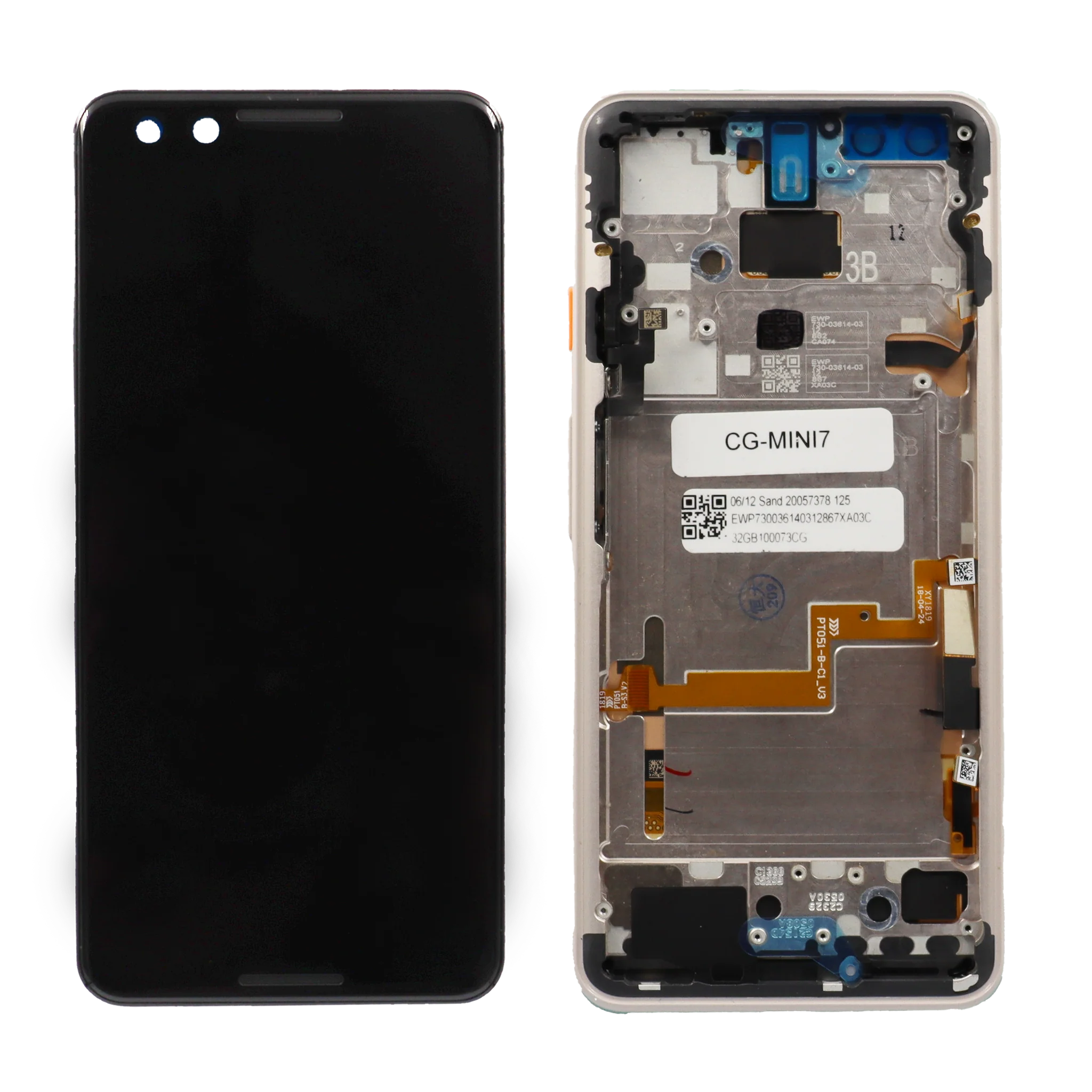 Google Pixel 3 Replacement LCD Screen with Frame - Image 3