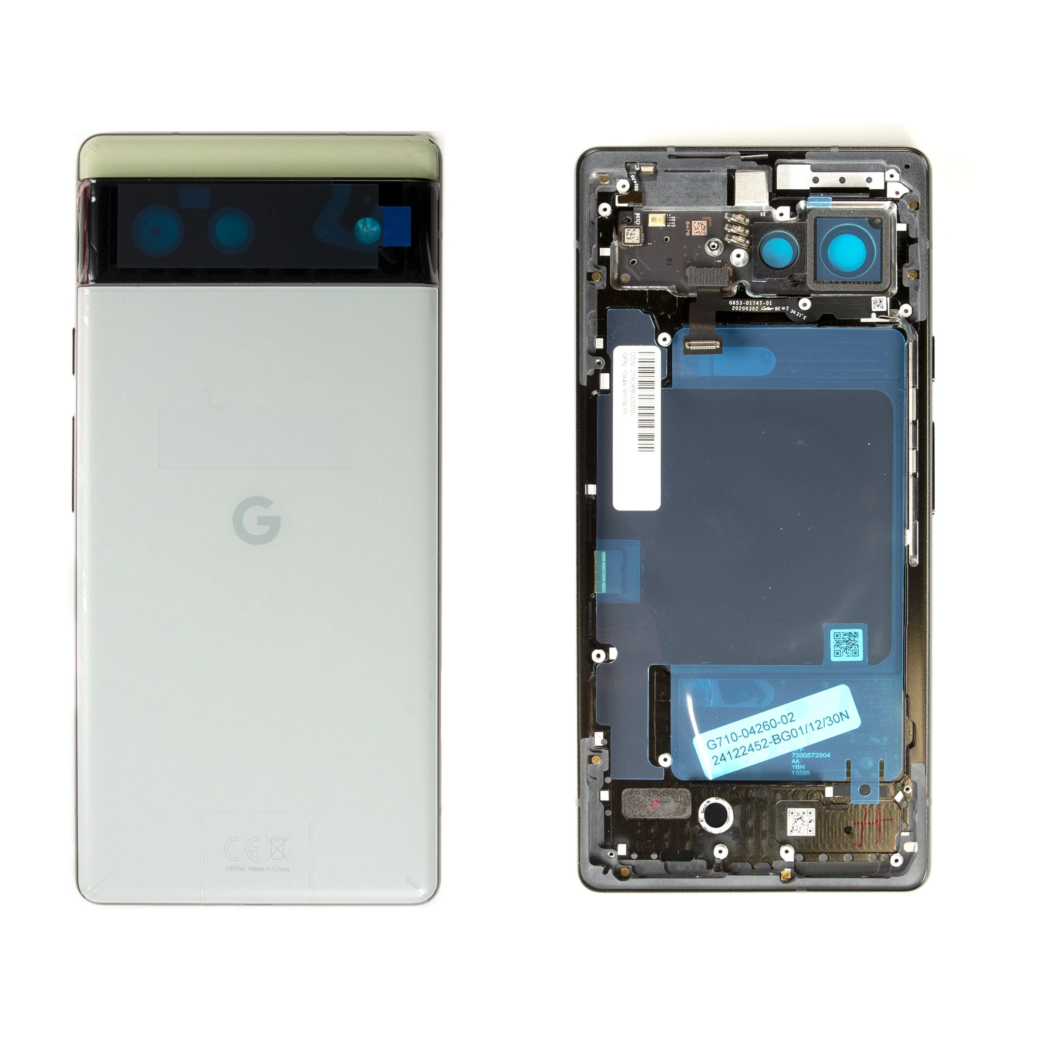 Google Pixel 6 Replacement Middle Frame and Rear Glass Housing - Genuine - Image 3
