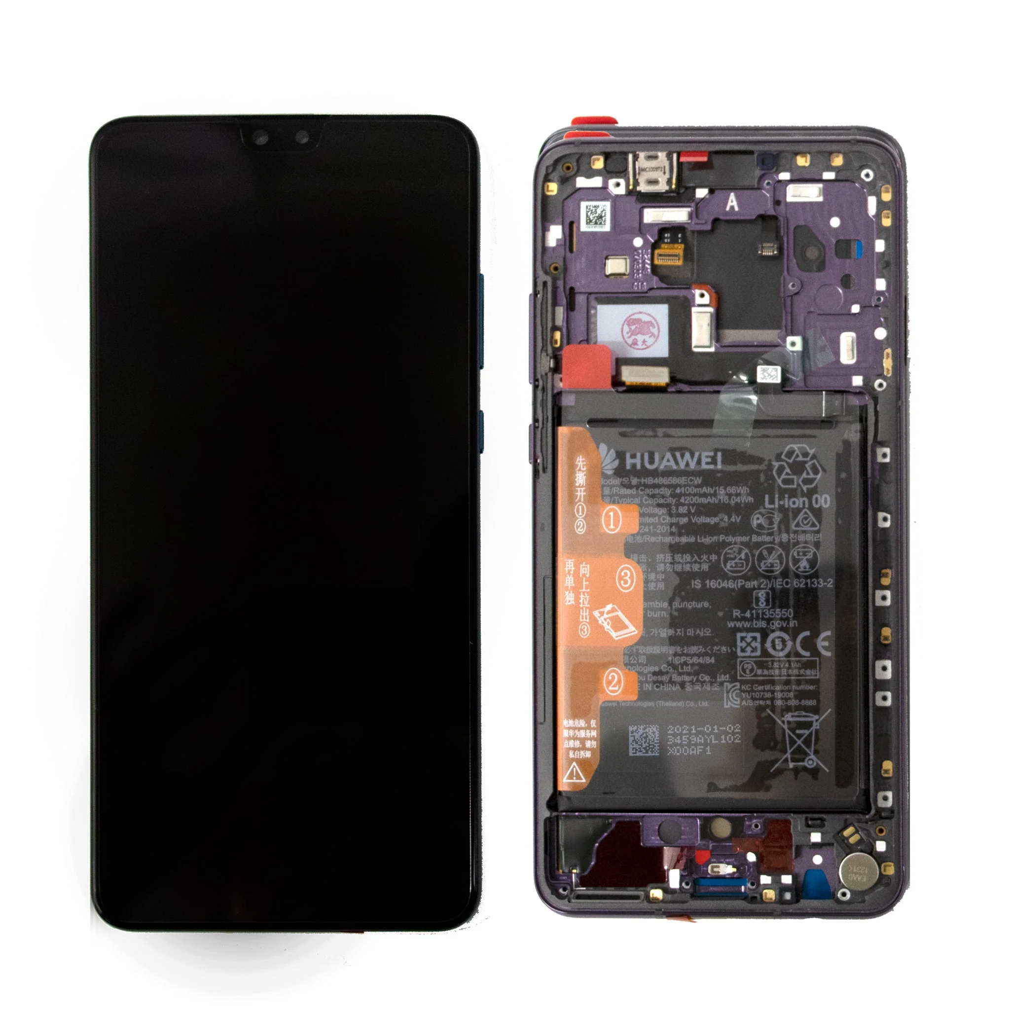 Huawei Mate 30 Replacement LCD Screen with Frame - Image 3