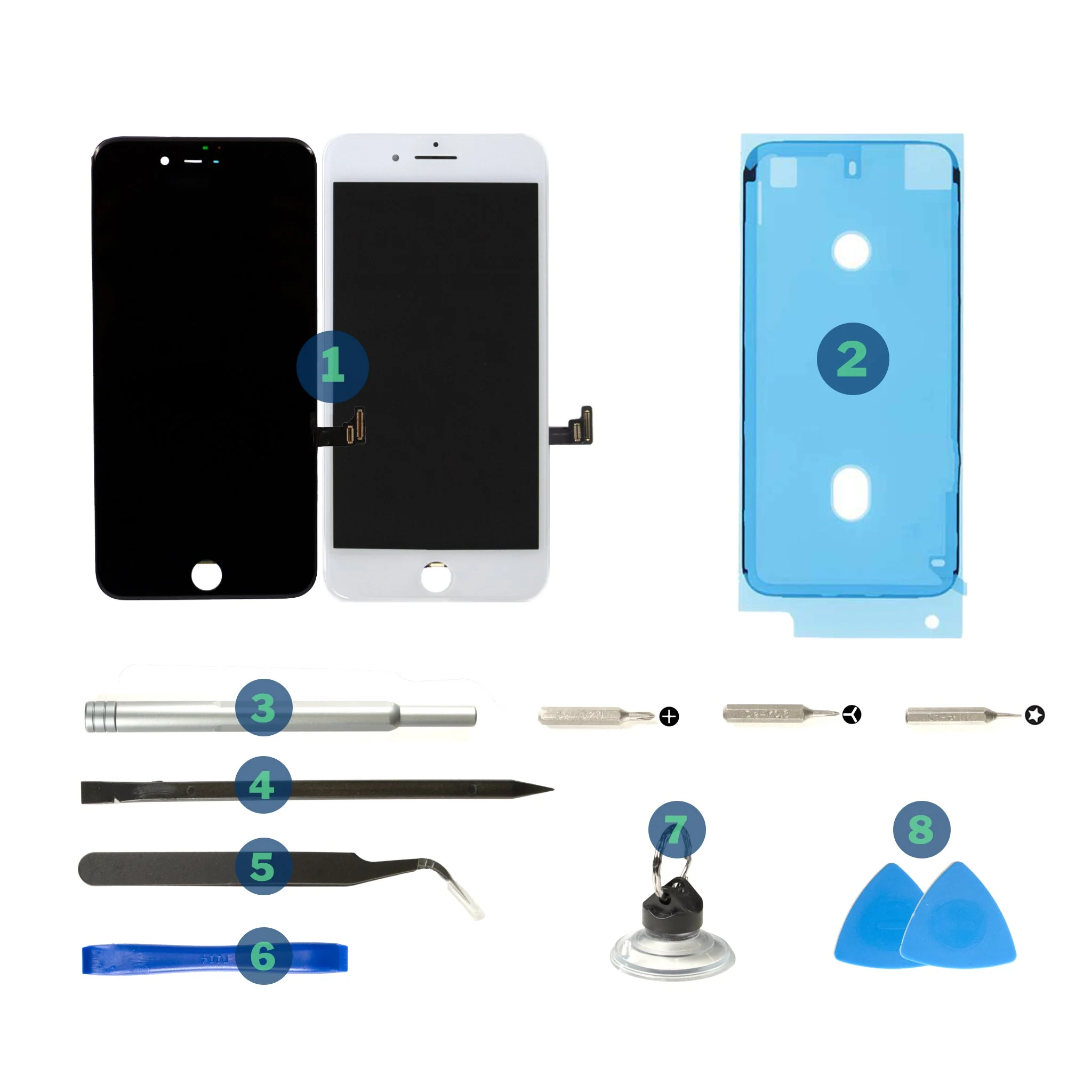 For iPhone 7 Plus DIY LCD Screen Repair Kit - Image 2