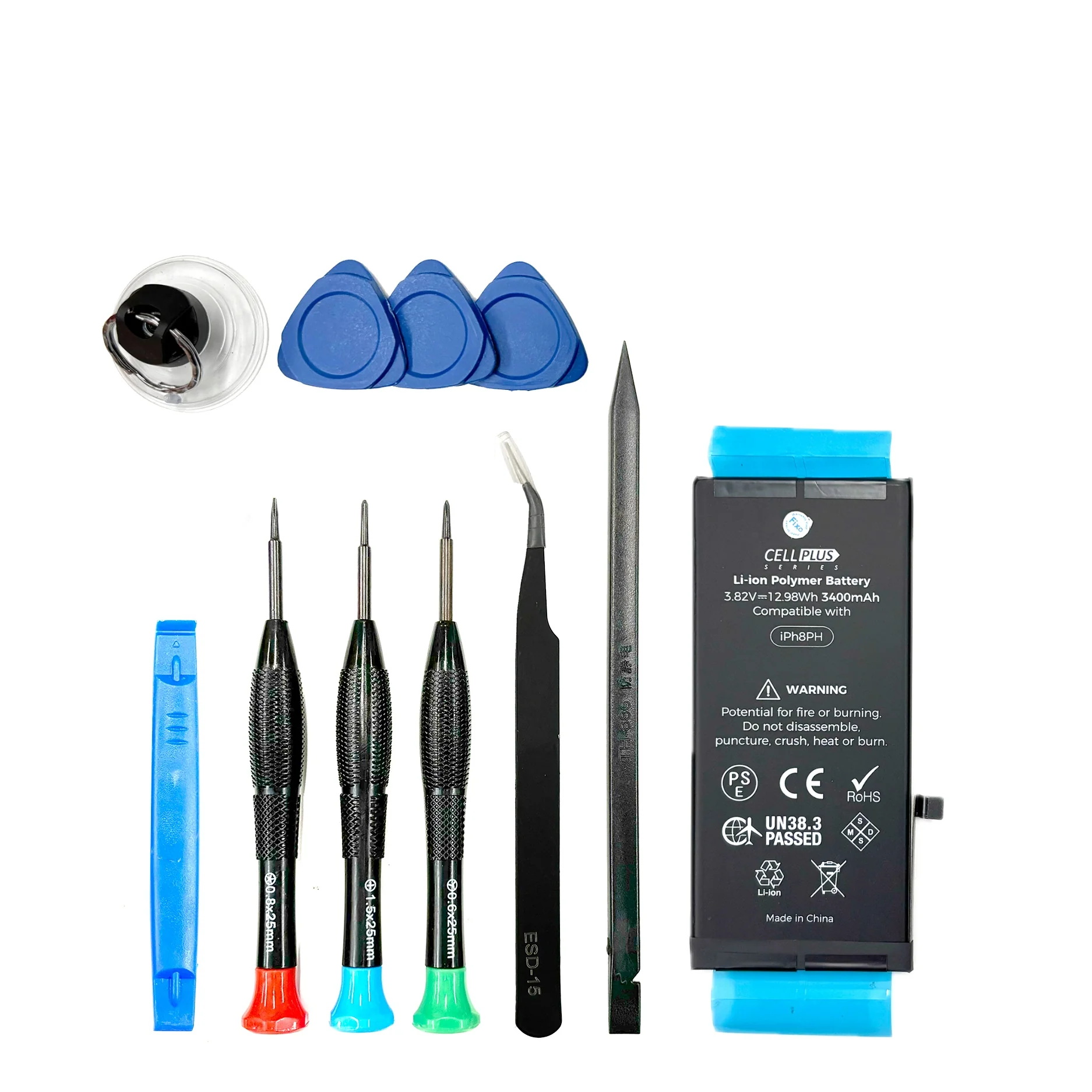 iPhone 8 Plus DIY Battery Replacement Kit (High Capacity + Tools) - Image 2