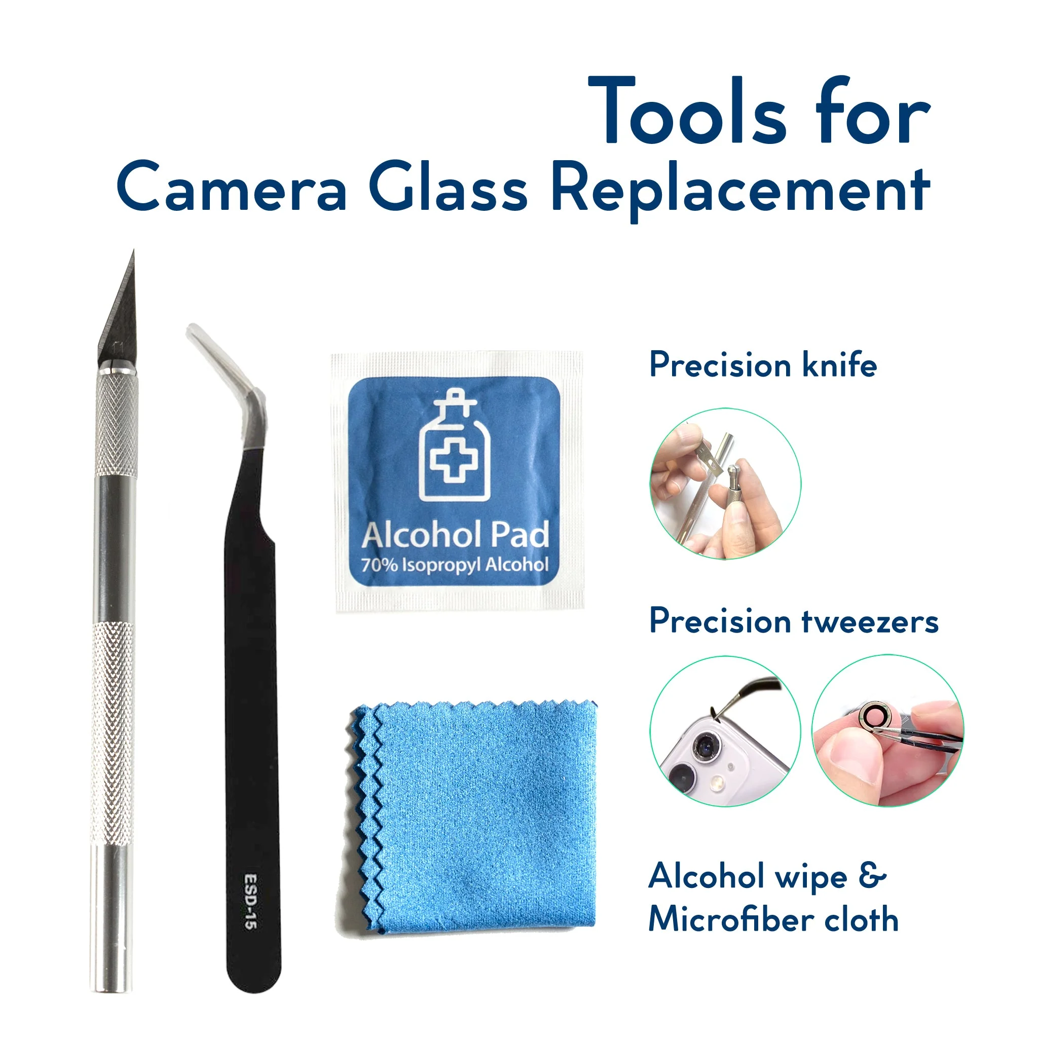 Samsung Galaxy A23 4G Replacement Rear Camera Lens Glass - Image 3