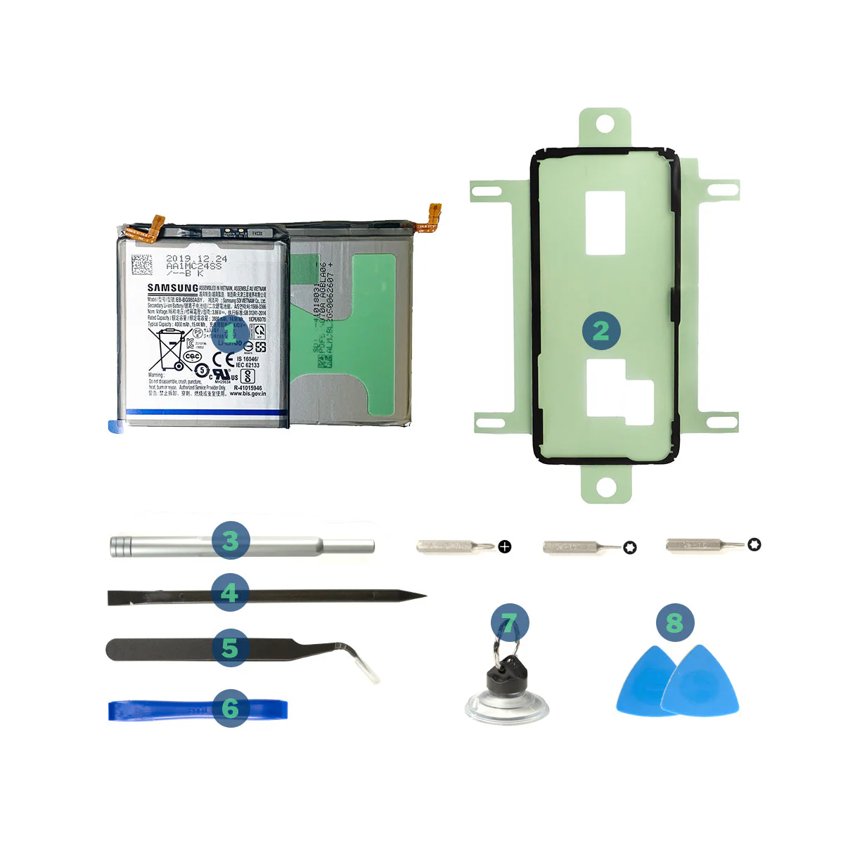 Samsung Galaxy S20 DIY Battery Replacement Kit - Tools and Parts - Image 2