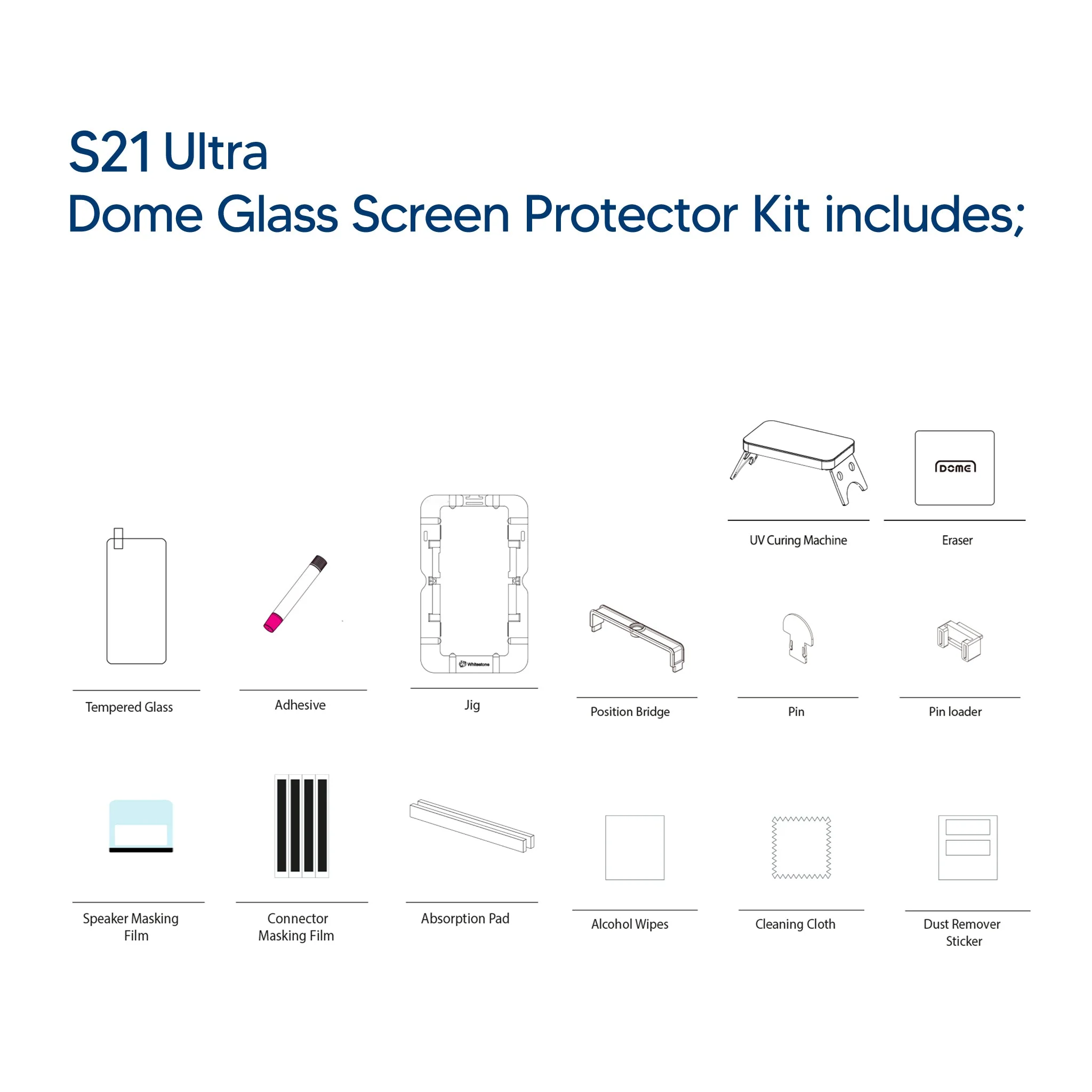 Samsung Galaxy S21 Ultra Ultimate Screen Protector by Dome Glass - Image 2
