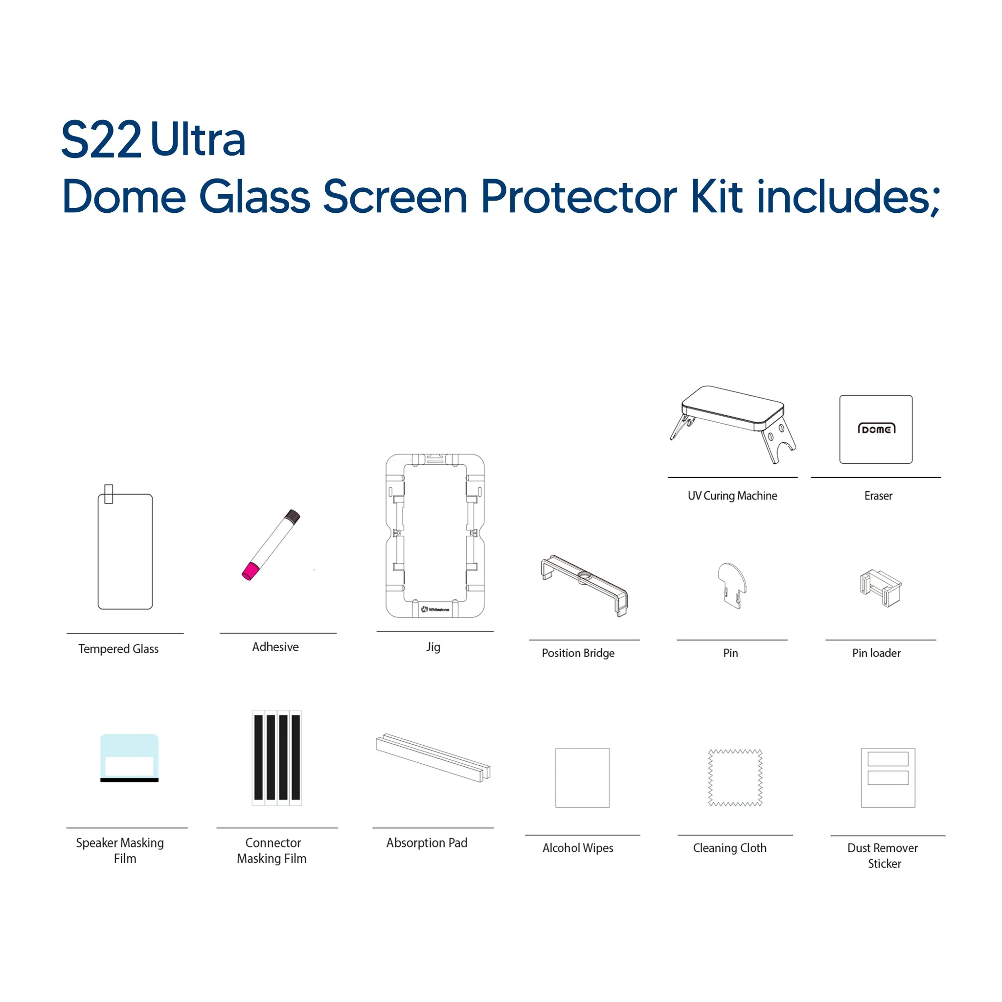 Samsung Galaxy S22 Ultra Ultimate Screen Protector by Dome Glass - Image 2