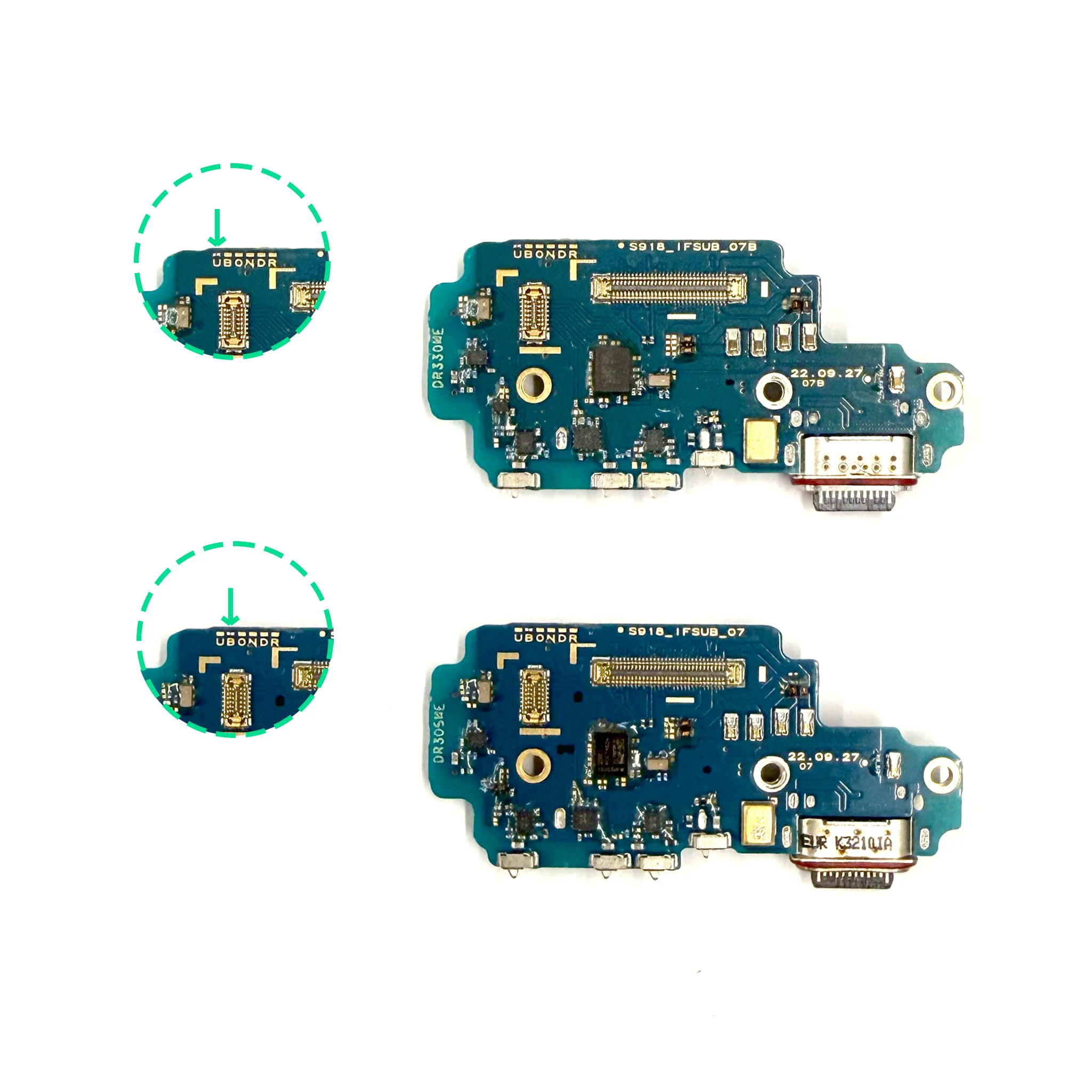 Samsung Galaxy S23 Ultra Replacement Charging Port (Pulled Original) - Image 2