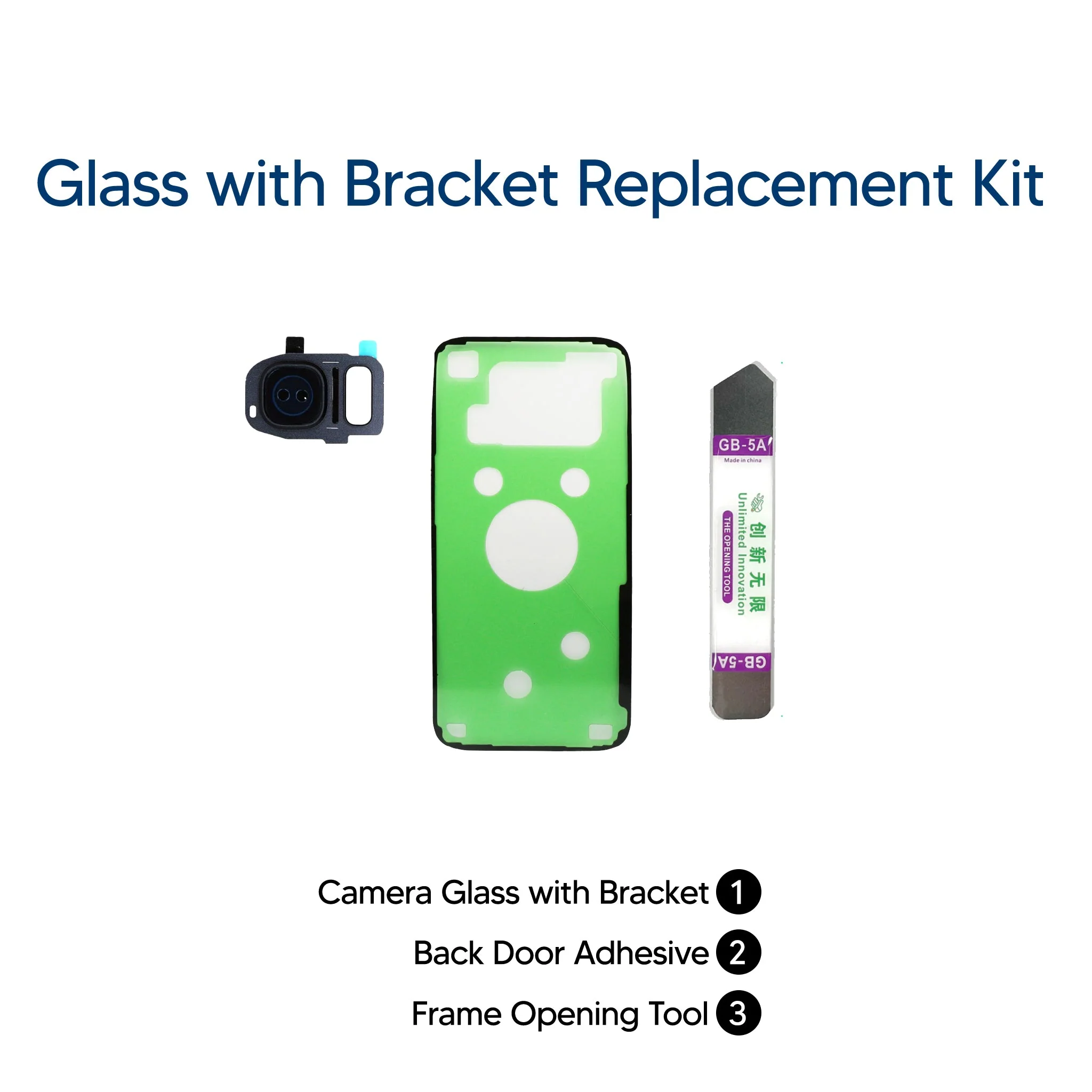 Samsung Galaxy S7 Edge Replacement Rear Camera Glass with Cover - Image 2