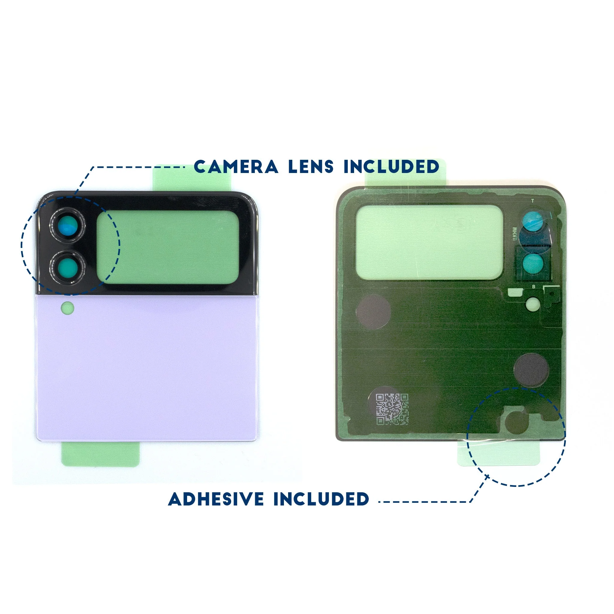 Samsung Galaxy Z Flip3 5G Replacement Rear Glass Panel - Image 2
