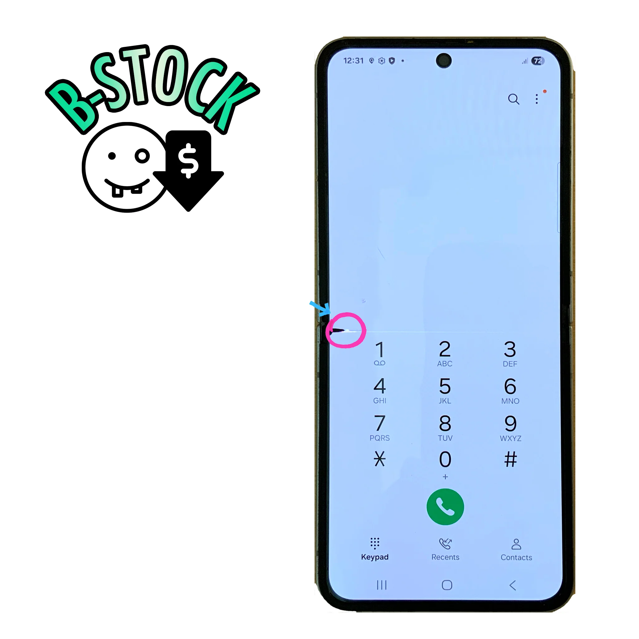 Samsung Galaxy Z Flip6 Replacement LCD/AMOLED Internal Screen - Blemish - Image 2